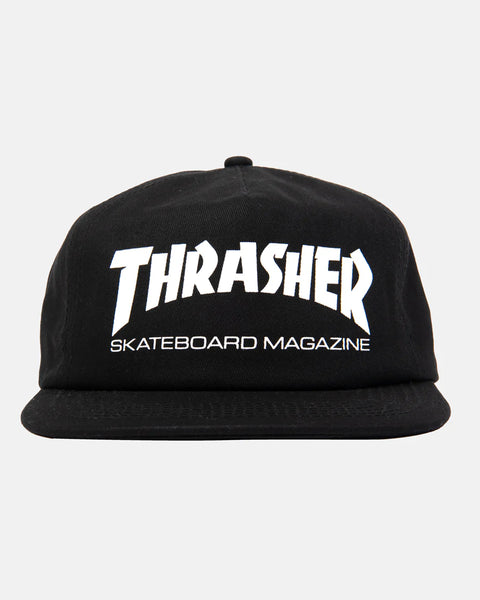 Thrasher Skate Mag Snapback Cap - Black / White