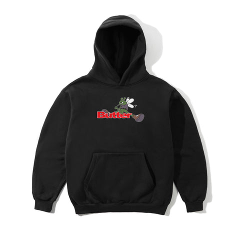 Butter Goods Skeeter Logo Pullover Hoodie - Black