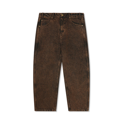 Butter Goods Spider Denim Jeans - Acid Brown