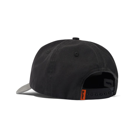 Butter Goods Strech 5 Panel Cap - Washed Charcoal