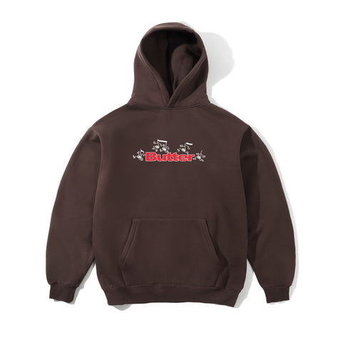 Butter Tempo Logo Pullover Hoodie - Chocolate