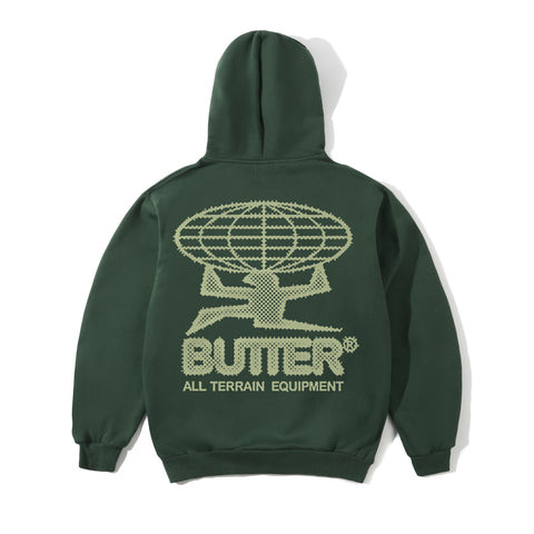 Butter Goods Terrain Pullover Hoodie - Dark Green