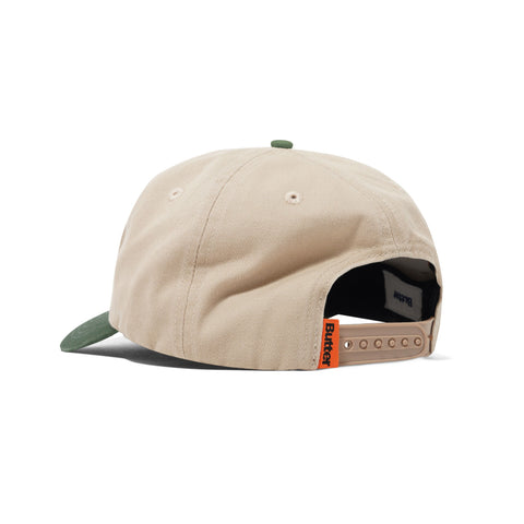 Butter Goods Tide 5 Panel Cap - Washed Tan / Seaweed