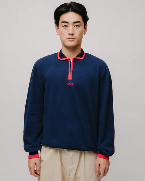 We Are Not Friends Kon Zip Sweater - Navy