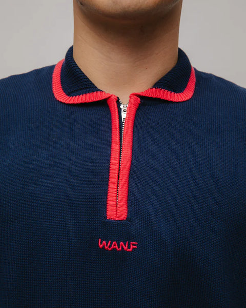 We Are Not Friends Kon Zip Sweater - Navy