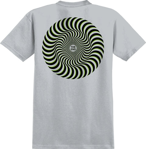Spitfire Swirl Overlay Tee - Grey