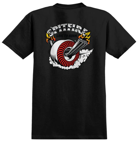 Spitfire Burnout Pocket Tee - Black
