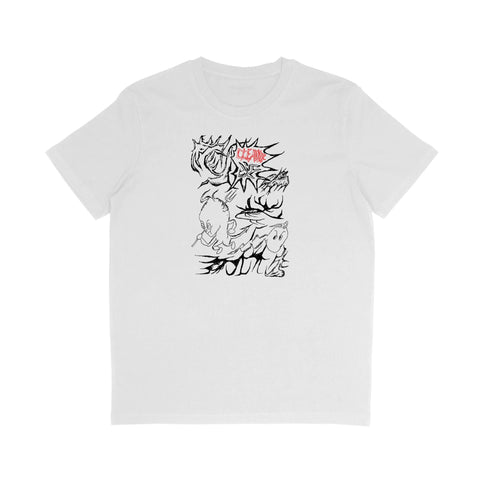 Cleaver Skateboards "KAZWES" Tee - White