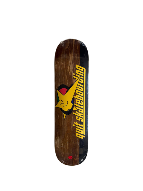 Quit Skateboarding Star Logo Popsicle Deck - 8.25´´