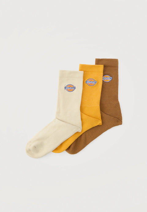 Dickies Valley Grove Socks 3 Pack - Stone