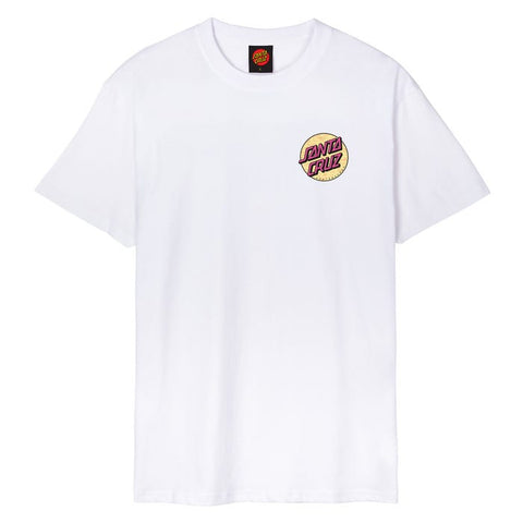 Santa Cruz Wagon Dot Chest Tee - White