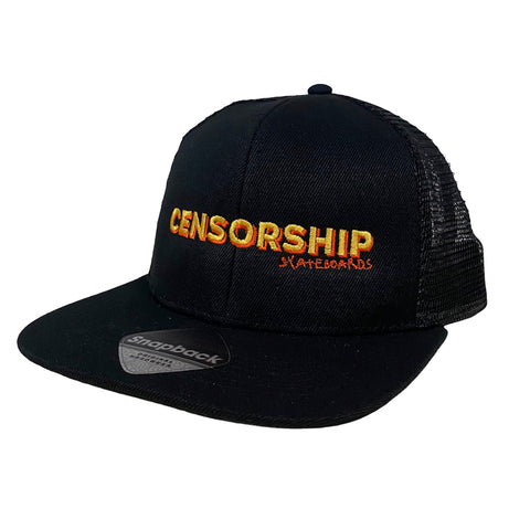 Censorship Banned Cap - Black