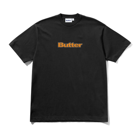 Butter Goods Outline Logo Tee - Black