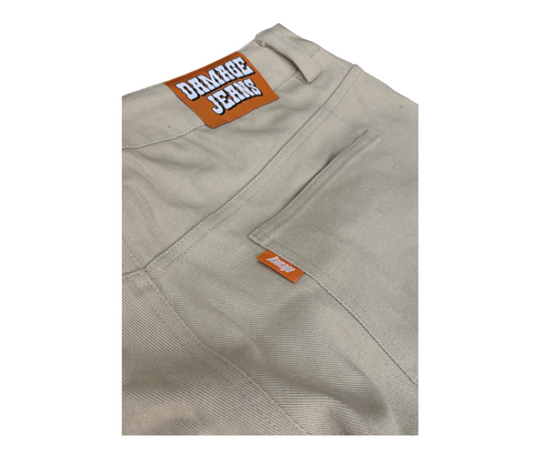 Damage LTD Orange Tab Pants - Beige