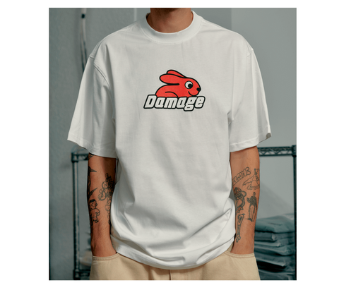 Damage LTD Bunny Tee - White