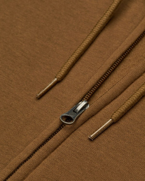 Element Icon Embroidery Zip Hood - Sepia