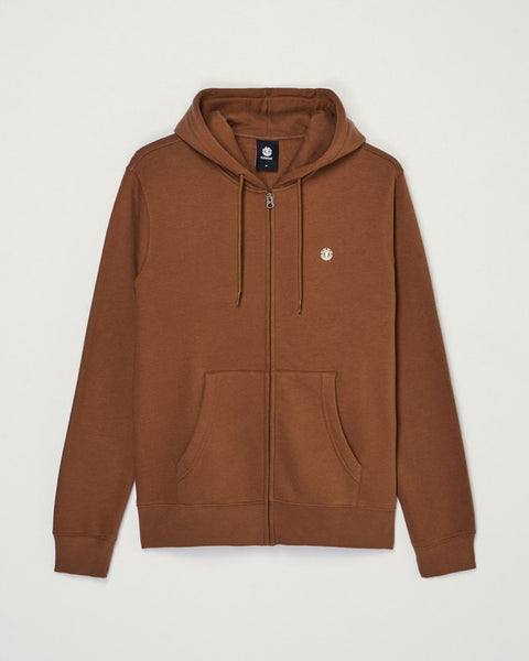 Element Icon Embroidery Zip Hood - Sepia