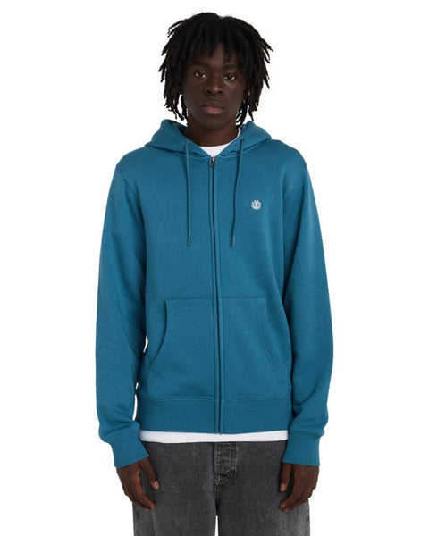Element Icon Embroidery Zip Hood - Mallard Blue