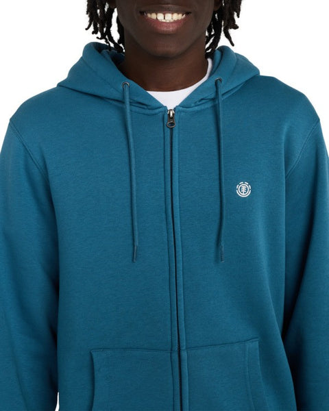 Element Icon Embroidery Zip Hood - Mallard Blue