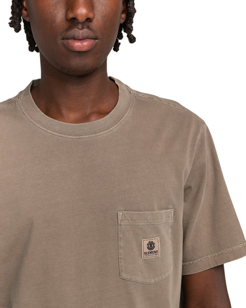 Element Basic Pocket Pigment Tee - Walnut