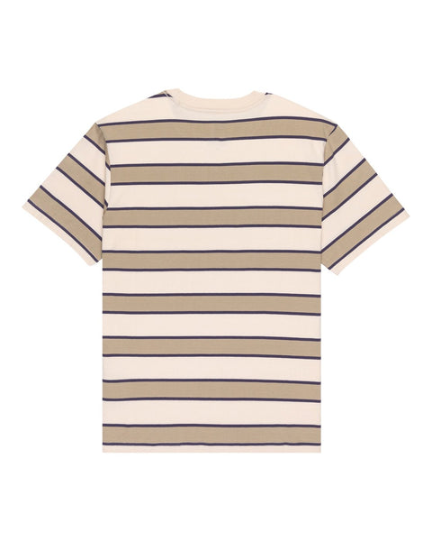 Element Icon Label Pocket Tee - Oat Milk / Aluminium