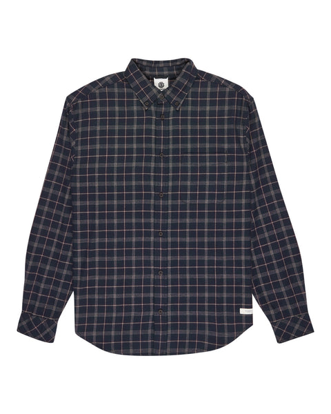Element Button Down Regular Flannel Shirt - Tartan Blue