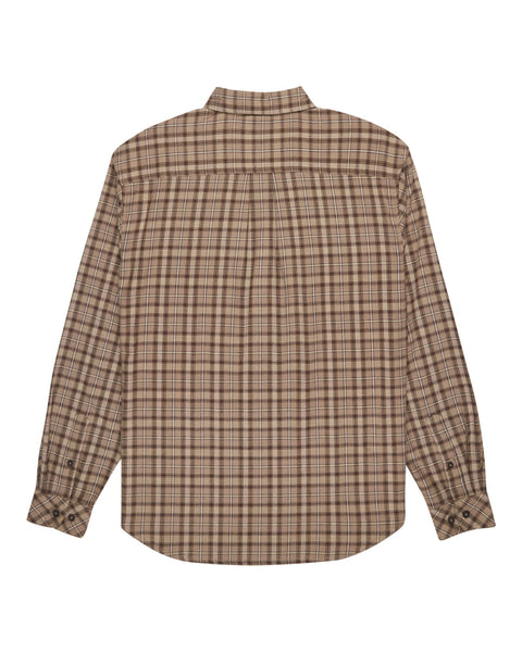 Element Button Down Regular Flannel Shirt - Tartan Aluminium