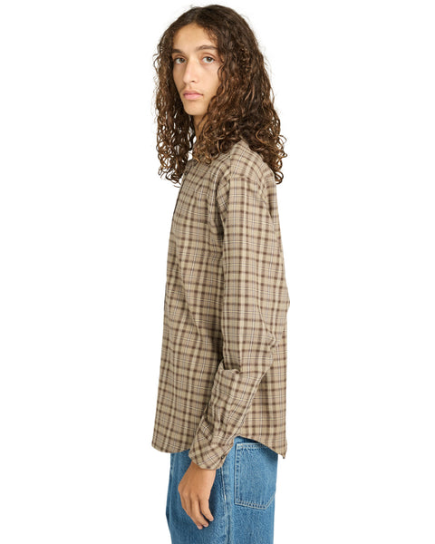 Element Button Down Regular Flannel Shirt - Tartan Aluminium