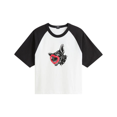 Vans Dayana Dog Face Tee - White
