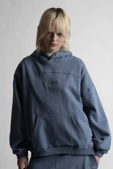 Wasted Paris Switchblade Boxy Hood - Stone Blue