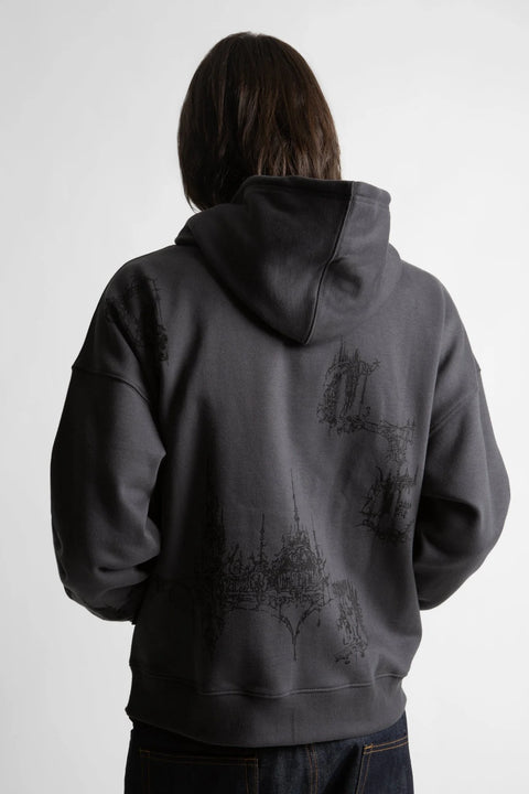 Wasted Paris Stronghold Boxy Zip Hoodie - Black