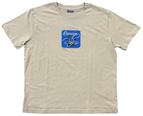 Damage Horseshoe Tee - Cream