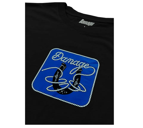 Damage Horseshoe Tee - Black