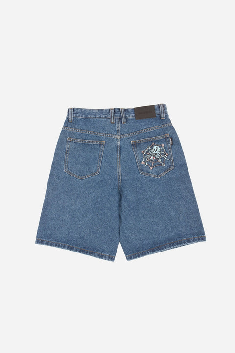 Wasted Paris Prey Casper Shorts - Washed Blue