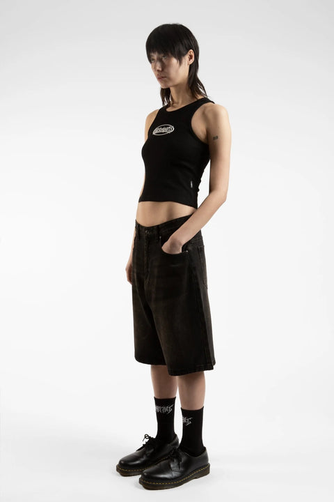 Wasted Paris Sandblast Casper Shorts - Faded Black