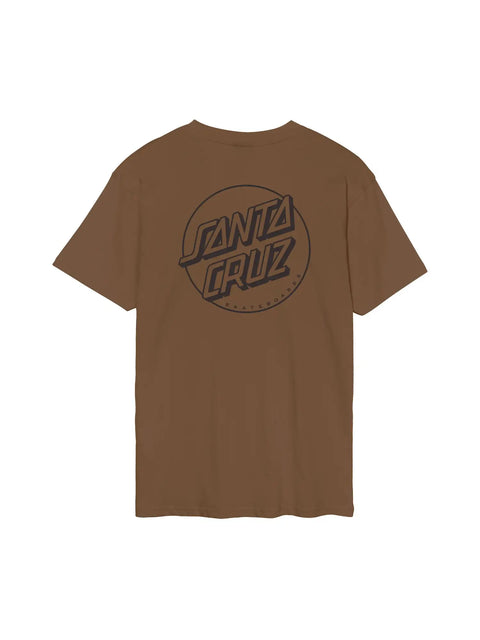 Santa Cruz Tonal Opus Dpot Stripe Tee - Chestnut