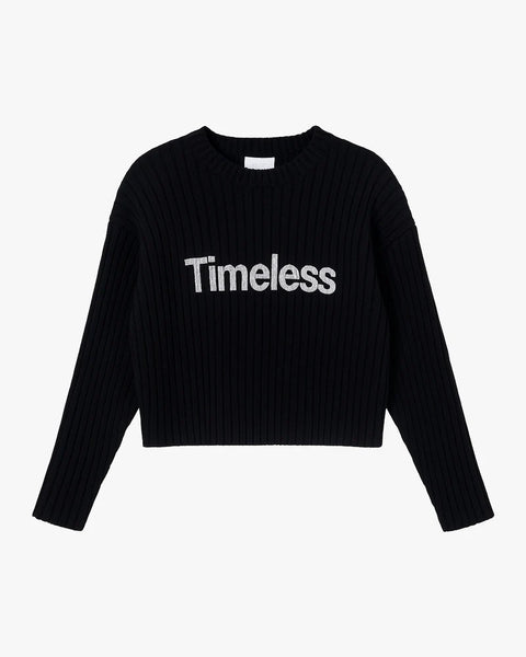 We Are Not Friends Library Boxy Sweater - Black