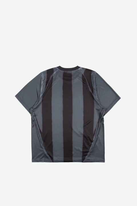 Wasted Paris Spray Football Tee - Black / Stone