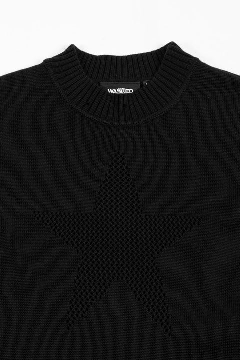 Wasted Paris Pull Lodestar Sweater - Black