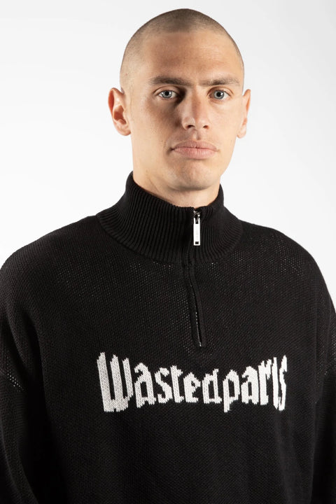 Wasted Paris United Trucker Sweater - Black