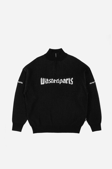 Wasted Paris United Trucker Sweater - Black