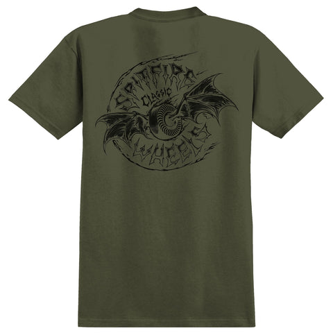 Spitfire Batwing Classic Tee - Military Green