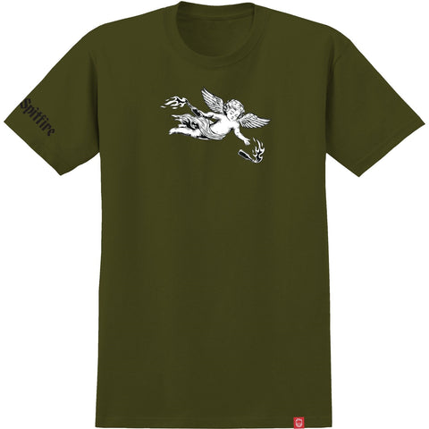 Spitfire Molotov Angel Tee - Military Green