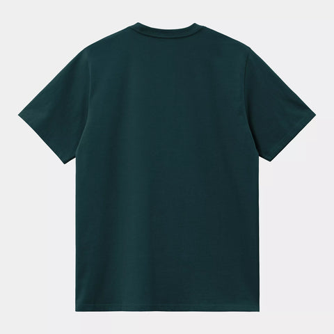 Carhartt WIP American Script Tee - Deep Lagoon