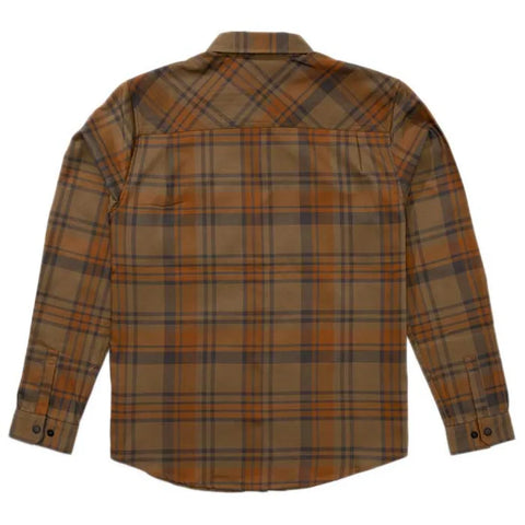 Salty Crew Fathom LS Tech Flannel Shirt - Dark Brown