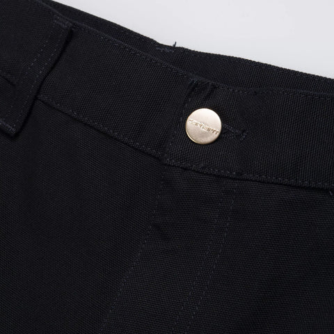 Carhartt WIP Single Knee Short - Black Rinsed