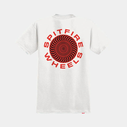 Spitfire 87´ Swirl Fill Tee - White / Red