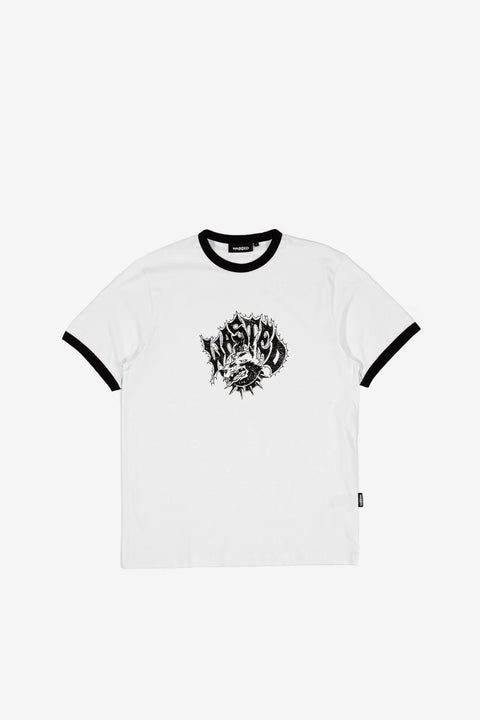 Wasted Paris Ringer Underdog Tee - White