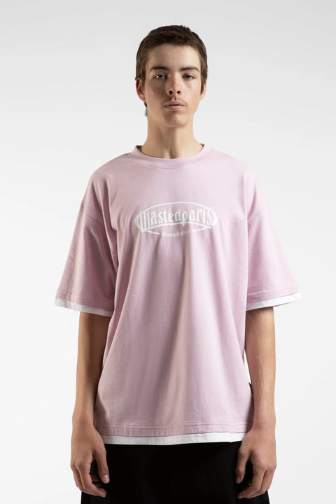 Wasted Paris Yard T-Nine Tee - Pink / White
