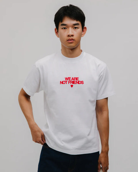 We Are Not Friends Bold Love Tee - White